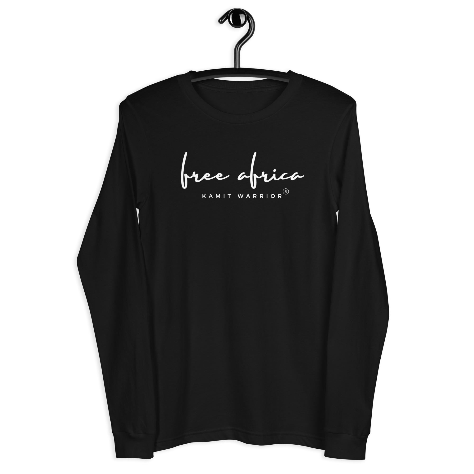 FREE AFRICA T-shirt Unisexe Manches Longues