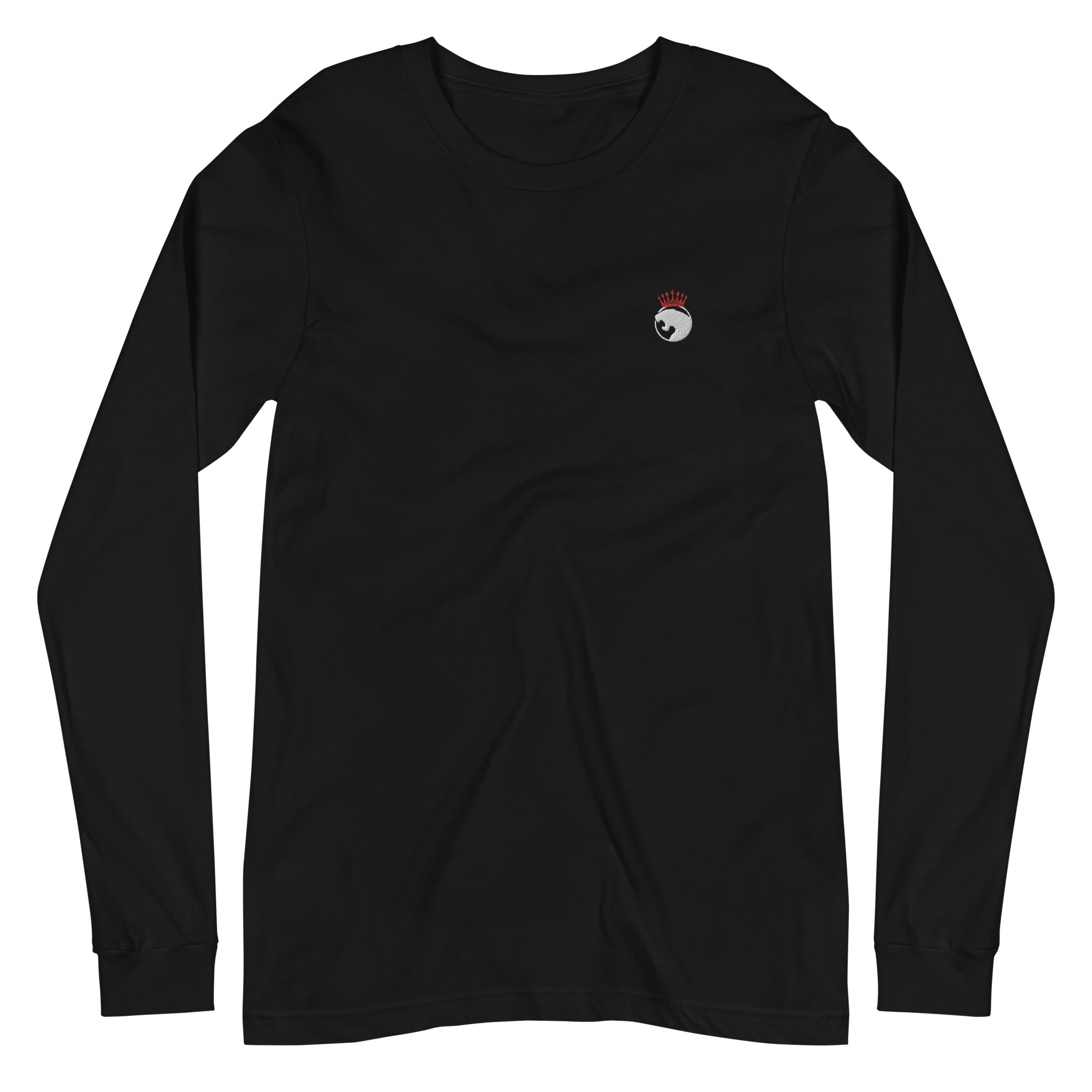 LOGO LEOPARD SUR LE COTE BRODE T-shirt Unisexe à Manches Longues