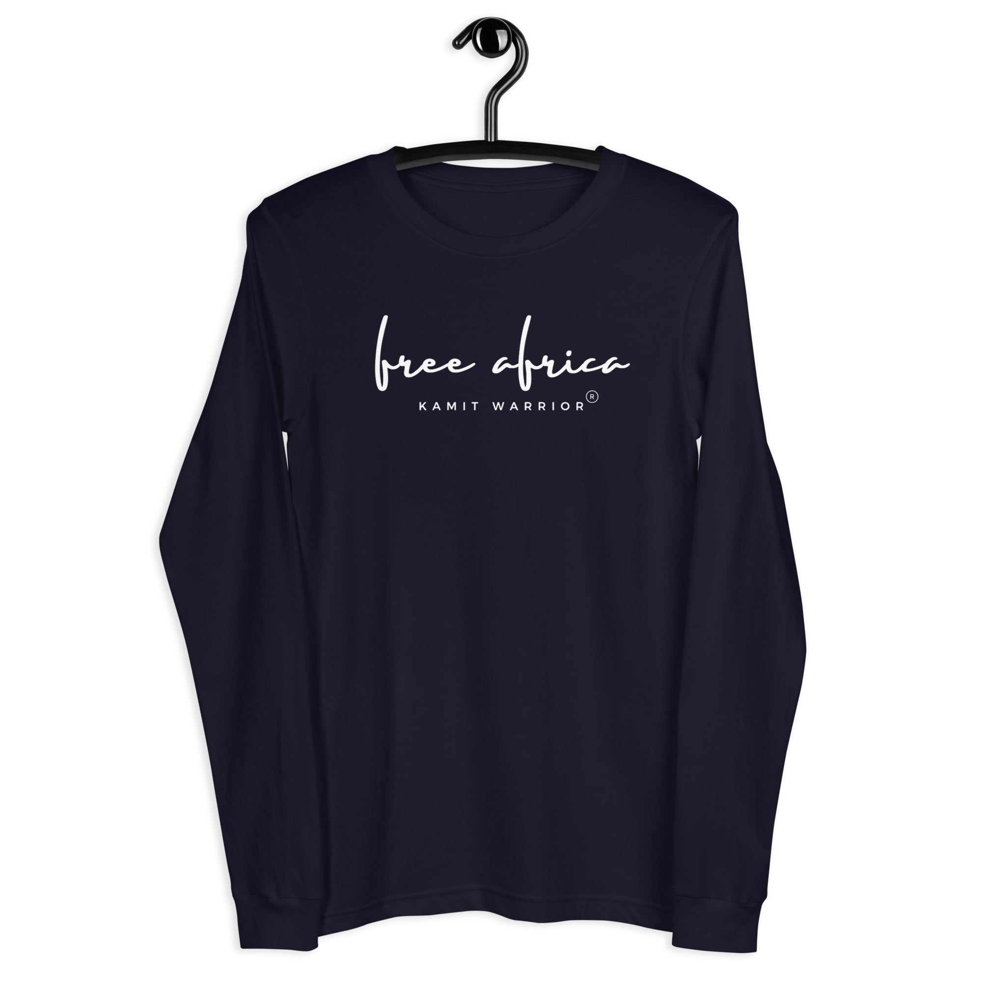 FREE AFRICA T-shirt Unisexe Manches Longues