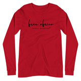 FREE AFRICA T-shirt Unisexe Manches Longues