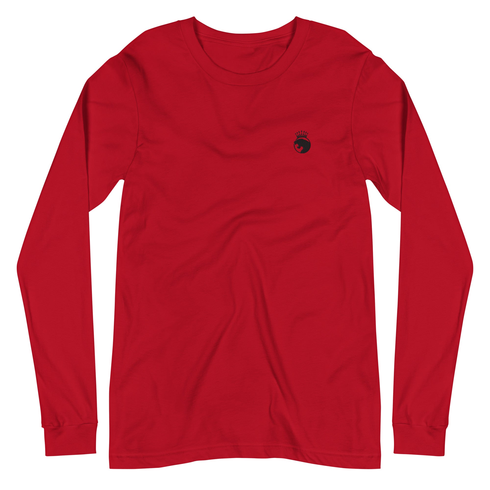 LOGO LEOPARD SUR LE COTE BRODE T-shirt Unisexe à Manches Longues