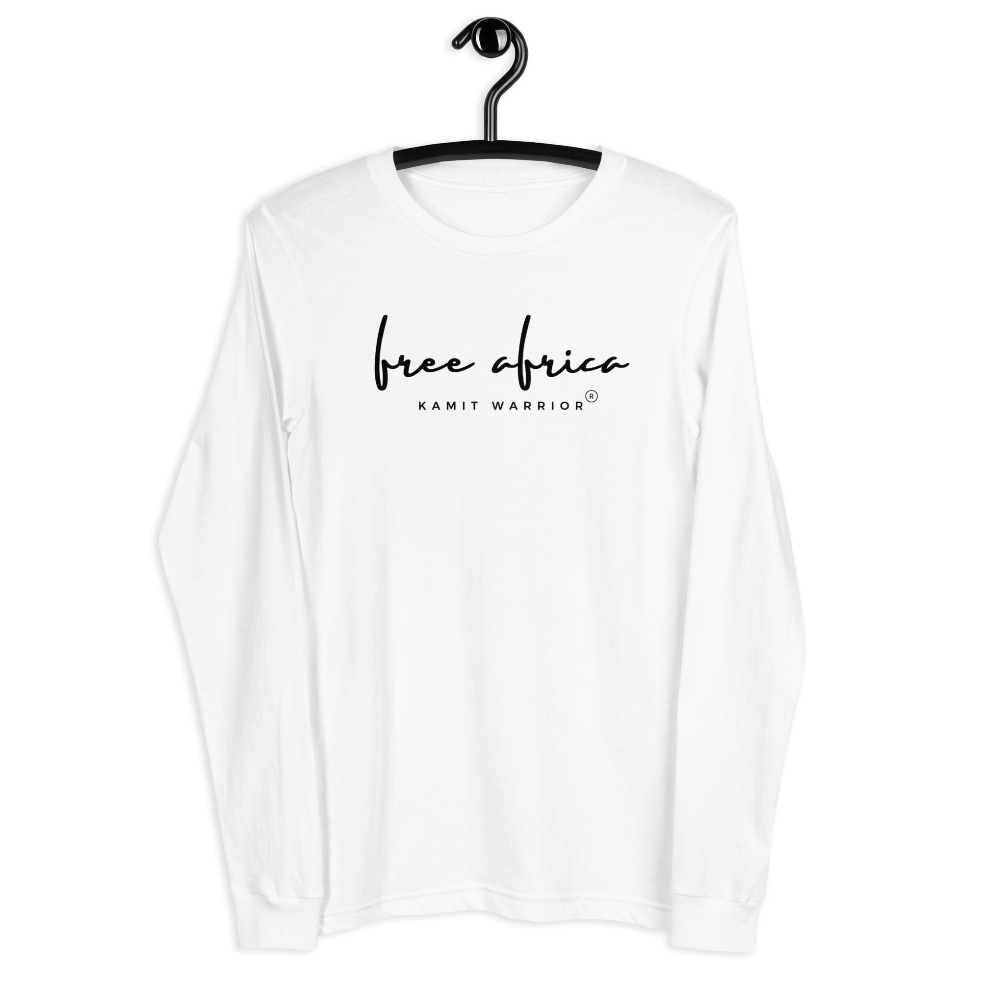 FREE AFRICA T-shirt Unisexe Manches Longues