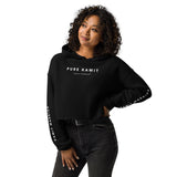 PURE KAMIT Sweat à Capuche Crop-Top