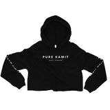 PURE KAMIT Sweat à Capuche Crop-Top