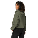 PURE KAMIT Sweat à Capuche Crop-Top