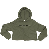 PURE KAMIT Sweat à Capuche Crop-Top