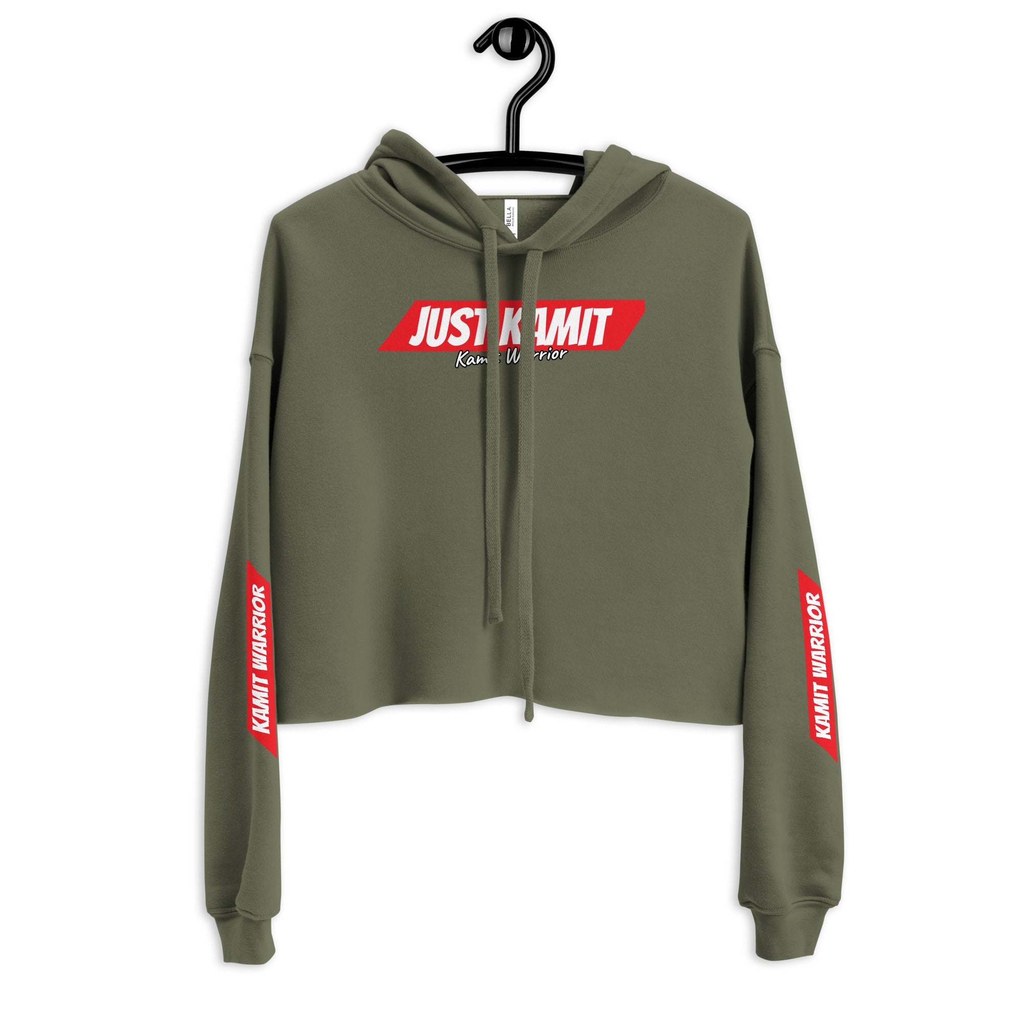 JUST KAMIT Sweat à Capuche Crop-Top