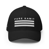 PURE KAMIT Casquette Flexfit broderie noire / blanche