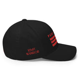 PURE KAMIT Casquette Flexfit noire broderie rouge