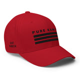 PURE KAMIT Casquette Flexfit broderie noire / blanche