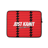 JUST KAMIT Housse Ordinateur Portable Rouge et Blanc