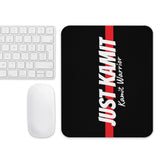 JUST KAMIT Tapis de souris Noir et Rouge