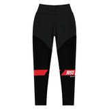 JUST KAMIT Legging de sport Noir et Rouge