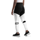 JUST KAMIT Legging de sport Noir et Blanc