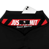 JUST KAMIT Legging de sport Noir et Rouge