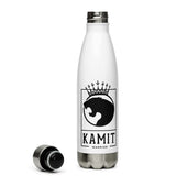 KAMIT WARRIOR LOGO Noir Bouteille en acier inoxydable