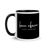 FREE AFRICA Mug à Intérieur Coloré
