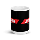 JUST KAMIT Grand Mug Brillant Noir et Rouge