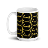 KAMIT WARRIOR ENERGIE SPIRALE Grand Mug Blanc Brillant