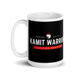 KAMIT WARRIOR CLOTHING CO. Grand Mug Blanc Brillant
