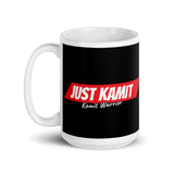 JUST KAMIT Grand Mug Brillant Noir et Rouge