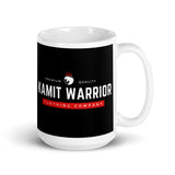 KAMIT WARRIOR CLOTHING CO. Grand Mug Blanc Brillant